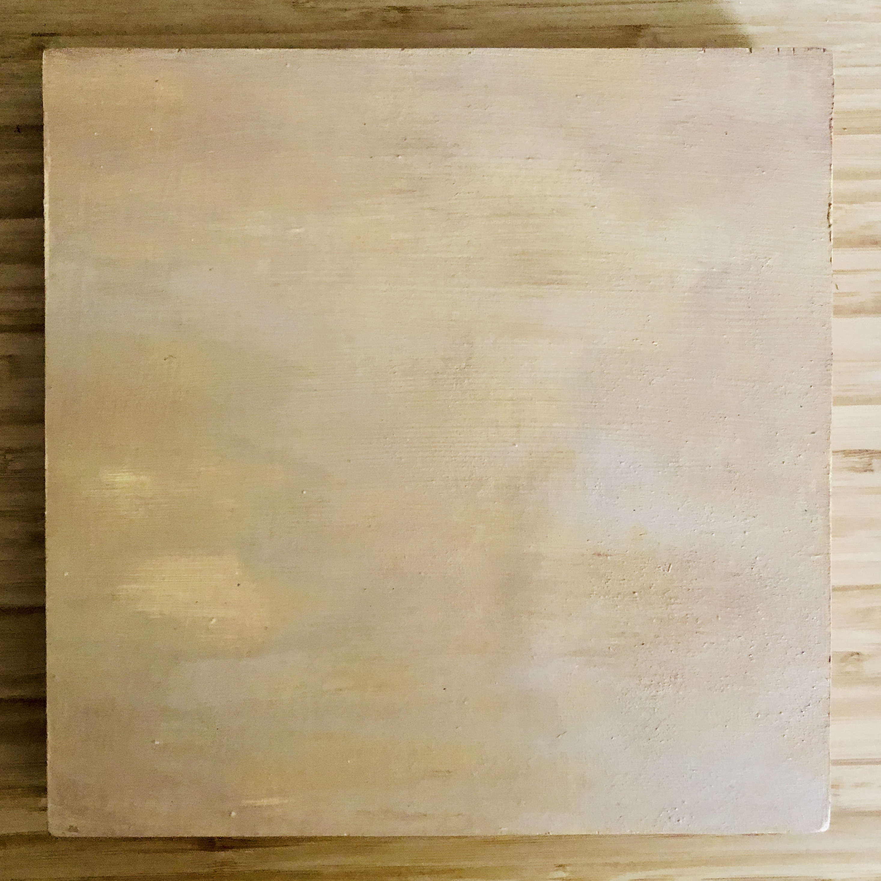 Wood after being painted
